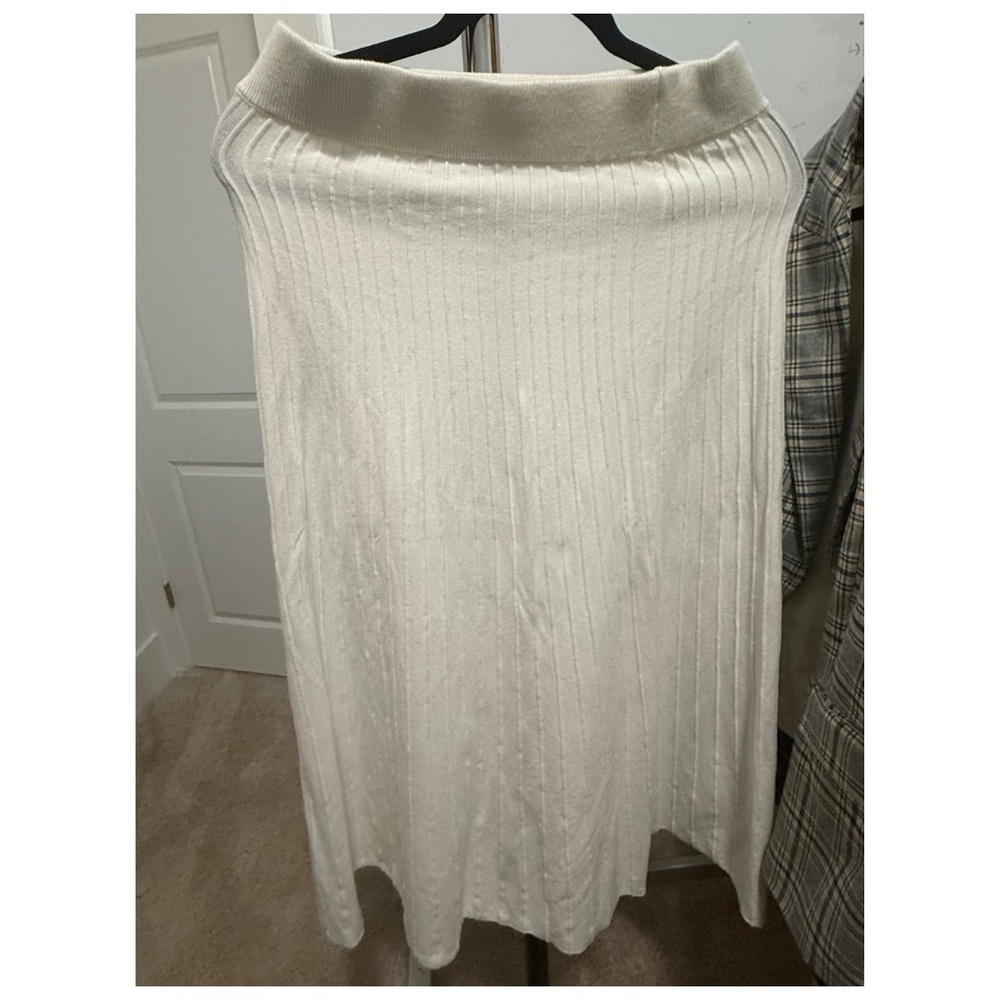 White Jersey Skirt